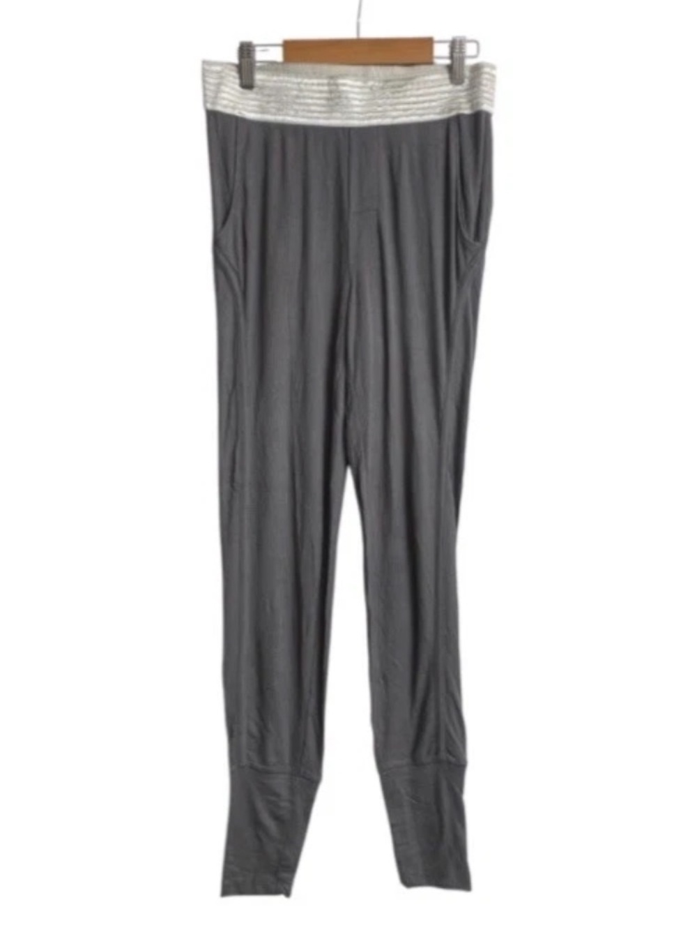 T Alexander Wang Knit Ribbed Gray Joggers Lounge Pants Leggings Women’s Size XS